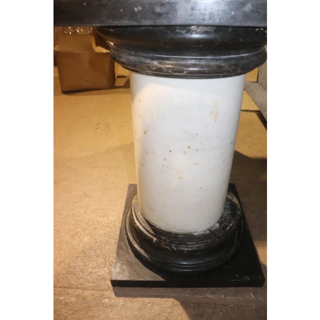 Pair Marble Italian Ionic Style Palatial Pedestals For Sale - Image 11 of 11