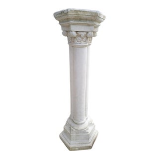 1980s Gothic Concrete Pedestal Column For Sale