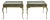 Pair of Bernhard Rohne for Mastercraft Acid-Etched Brass Side Tables by William Doezema, 1970s For Sale