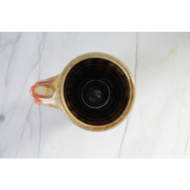 2000 - 2009 Signed Studio Art Pottery Drip Glaze Mug For Sale - Image 5 of 6