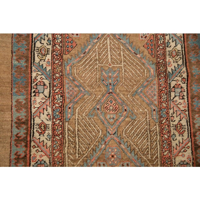 Antique Camel Hair Serab Rug Runner - 3'2" x 17'11" For Sale - Image 10 of 11