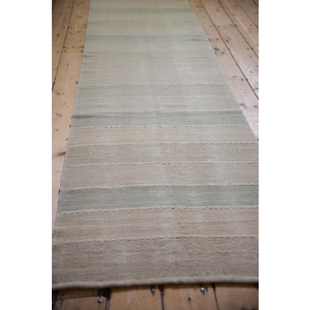 Beige Distressed Turkish Kilim Rug Runner - 2'6" x 9' For Sale - Image 8 of 9
