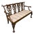 Chippendale Style Carved Mahogany Settee, 1900 For Sale
