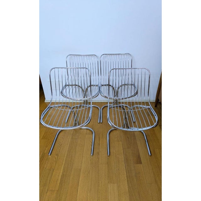 Space Age Margot Table and Radiofreccia Chairs by Gastone Rinaldi for Rima Padova, Italy, 1970s, Set of 5 For Sale - Image 15 of 18