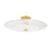 Traditional Hudson Valley Lighting Lago 24 in. 4 Light Semi Flush in Aged Brass Finish For Sale - Image 3 of 3