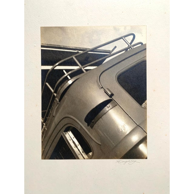 1940s 1940s Black and White Photograph "Corner of a Trailer" For Sale - Image 5 of 5