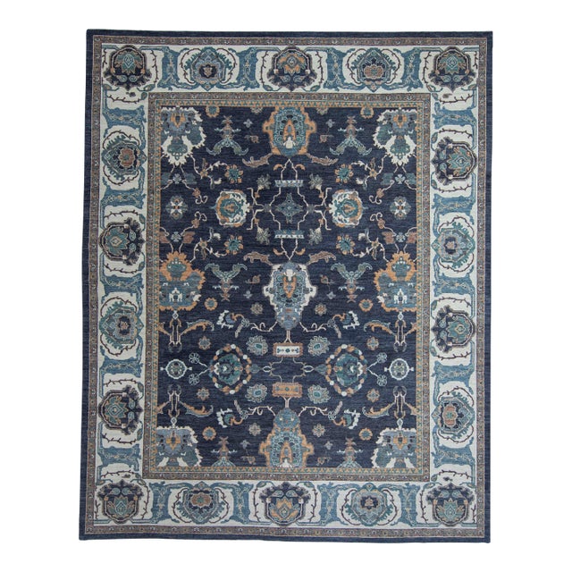 Turkish Oushak Antique Look Rug 12'4" x 15'4" #20321 For Sale