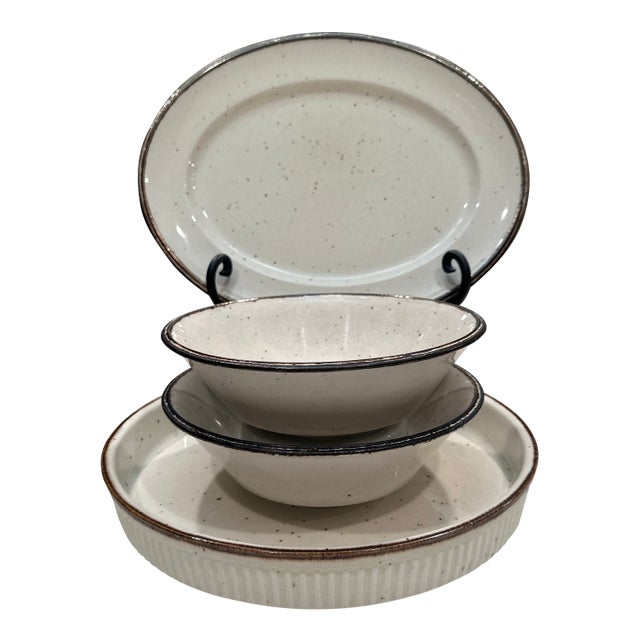 Mid 19th Century Ironstone Wear Vintage Johnson Brothers - 4pcs For Sale