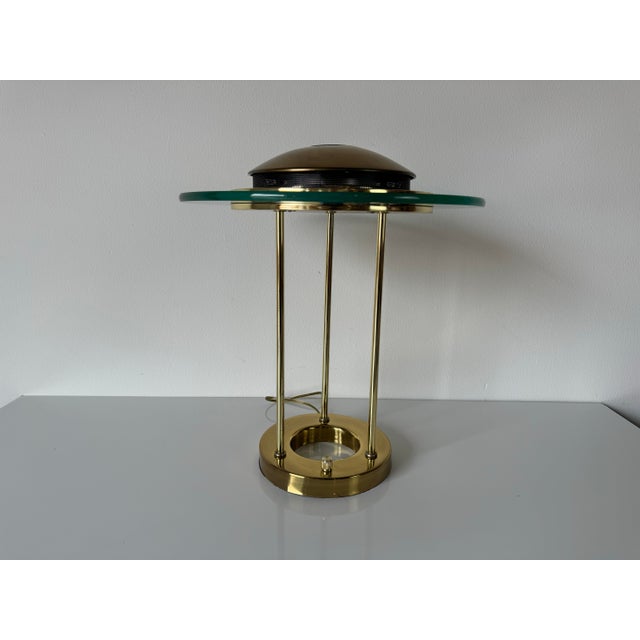 1980's Vintage Brass 'Saturn' Desk Lamp by R. Sonneman for George Kovacs/Sold For Sale - Image 4 of 12