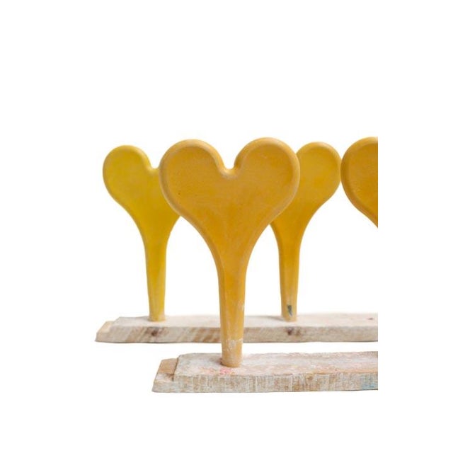 1950s Heart Balloon Form Strand Yellow XLG For Sale - Image 5 of 10