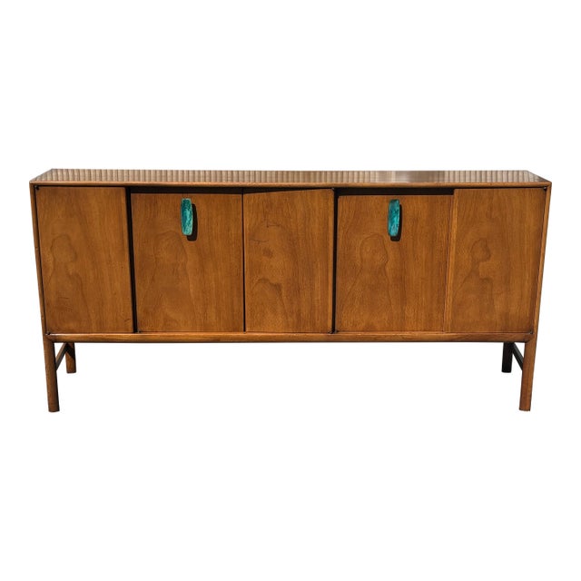 Vintage Mid-Century Walnut Credenza by Raymond Sobota for Mount Airy, 1960s For Sale