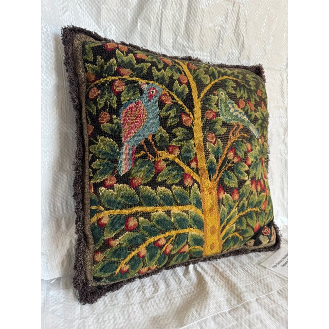 Baroque 17th Century Needlepoint Tapestry Pillow Circa 1600 For Sale - Image 3 of 4
