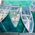 Original 11 x 15 watercolor painting on paper signed in middle by boat unframed