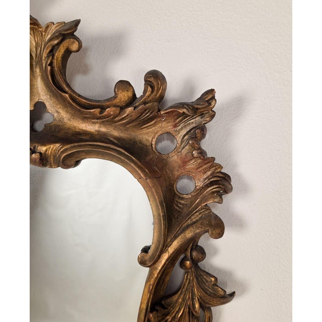 George III Style Gilt Wood Mirror For Sale - Image 4 of 5