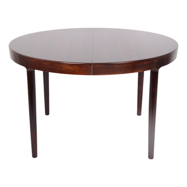 Rosewood Dining Table with 2 Additional Extension Leaves by Harry Østergaard for Randers Møbelfabrik For Sale