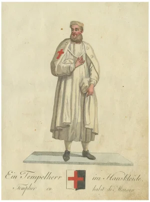 Schwan, Knight Templar in Traditional House Attire, 1791, Print
