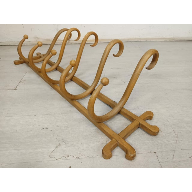 Wood Wall-Mounted Coat Rack by Thonet, 1890s For Sale - Image 7 of 15