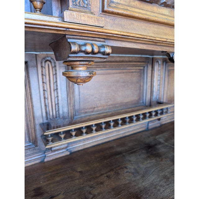 Antique French Renaissance Revival Huntsman Buffet or Server For Sale - Image 9 of 12