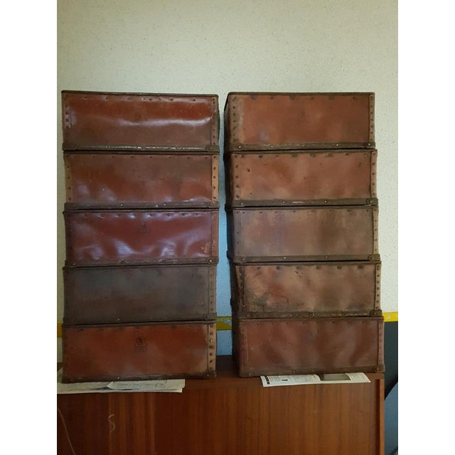 Industrial Storage Crates, Loos, France, 1950s, Set of 11 For Sale - Image 11 of 12