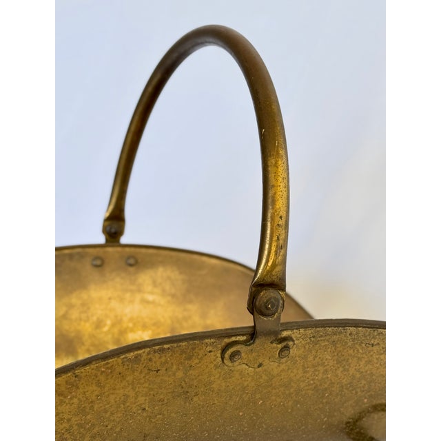 20th Century French Brass Firewood Holder For Sale In Palm Springs - Image 6 of 13