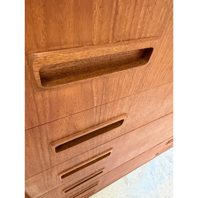 Teak Chest of Drawers, Denmark, 1970s For Sale - Image 5 of 11
