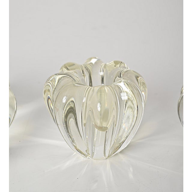Mid-Century Submerged Murano Glass Italian Bowls by Barovier for Erco, Italy, 1970s, Set of 3 For Sale - Image 11 of 18