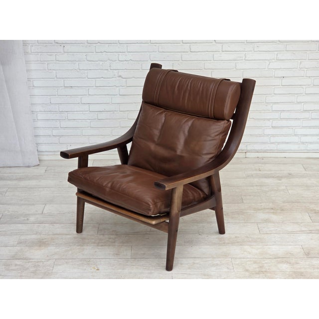 Danish Model GE530 Highback Lounge Chair by H.J. Wegner for Getama, 1970s For Sale - Image 18 of 18