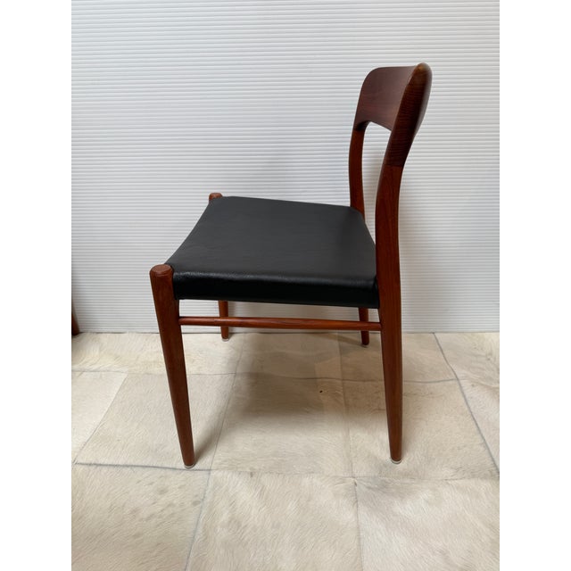 Niels Otto Møller for J. L. Møllers Model 75 Teak Side Chairs, Set of Four For Sale - Image 10 of 12