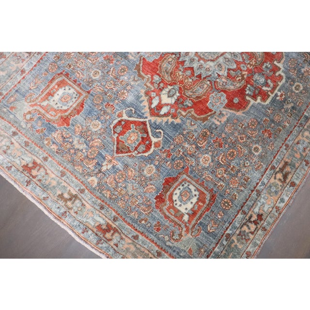 Persian Antique Zabihi Collection Bidjar Accent Small Rug - 3'8" x 5'2" For Sale In New York - Image 6 of 8