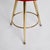 Metal Set of Mid-Century Italian Tripod Stools in Red Velvet and Brass by Gio Ponti, 1950s For Sale - Image 7 of 14