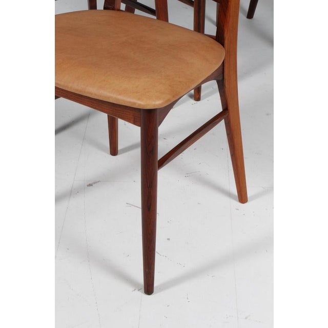 Wood Dining Chairs Model Lis attributed to Niels Koefoed, 1960s, Set of 4 For Sale - Image 7 of 9