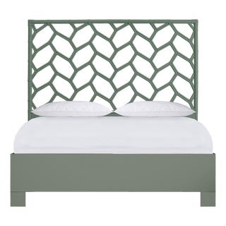 Silas Platform Bed Queen - Evergreen For Sale