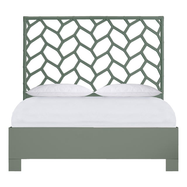 Silas Platform Bed Queen - Evergreen For Sale