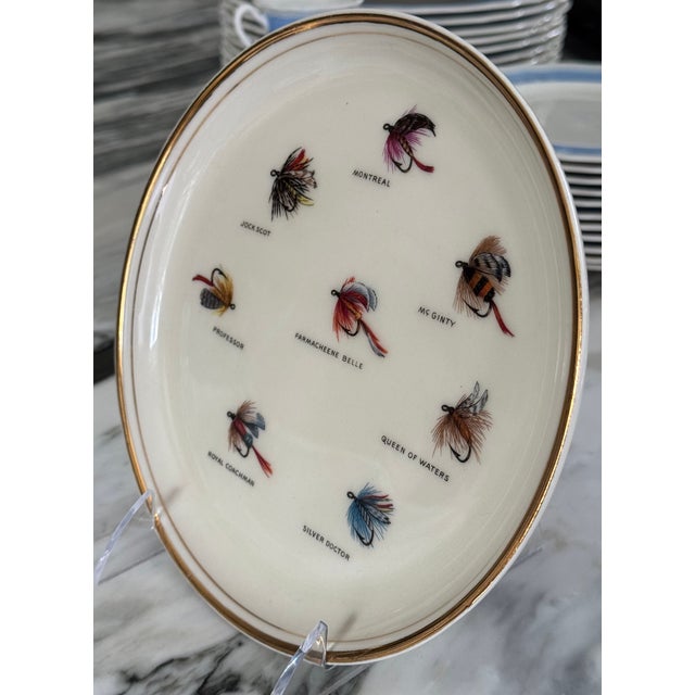 LastCHANCE!Vintage Fly Fishing Motif Wall Plate For Sale - Image 12 of 15