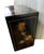 Vintage Chinese Asian Chinoiserie Floral Cabinet ~ Black Lacquered Side Table For Sale - Image 9 of 15