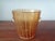Vintage Ice bucket, hand blown. Amber and white stripe Glass from the 1960's.