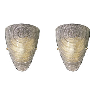 20th Century Graniglia Shield Sconces, a Pair For Sale