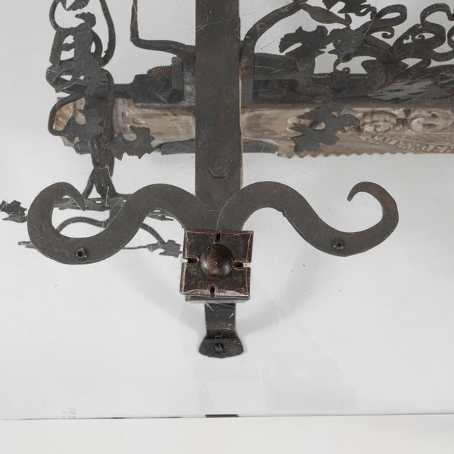 1900s Asian Wrought Iron Coffee Table With Figural Elements For Sale - Image 10 of 18