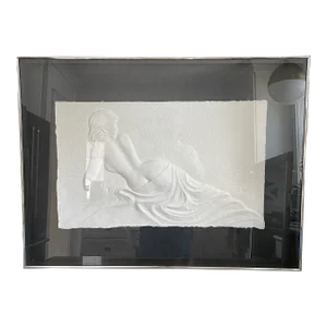 Limited Roberta Peck Paper Mache Framed Wall Sculpture Low Number
