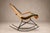 Brazilian Modern Rocking Chair in Metal, Wicker & Green Mohair by Carlo Hauner, 1950s For Sale In New York - Image 6 of 18