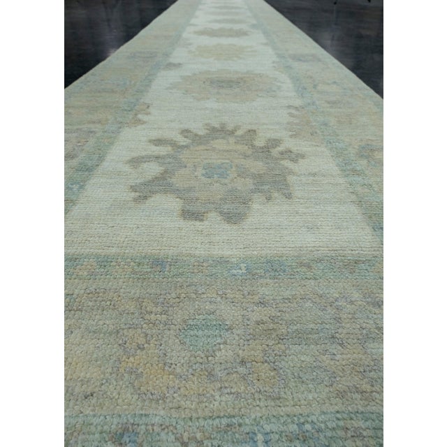 Turkish Oushak Runner Rug 2'10" x 16'6" #17301 For Sale In Houston - Image 6 of 8