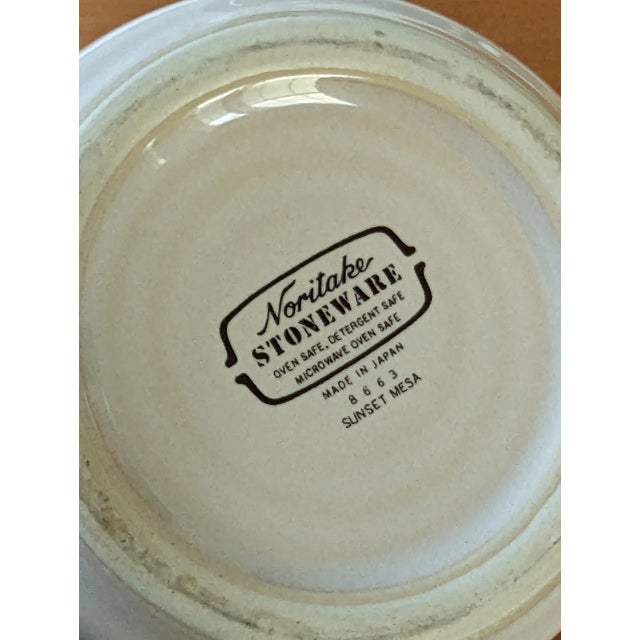 Ceramic Vintage NORITAKE Japan Stoneware SUNSET MESA 8663 Pitcher Oven DW Safe For Sale - Image 7 of 7