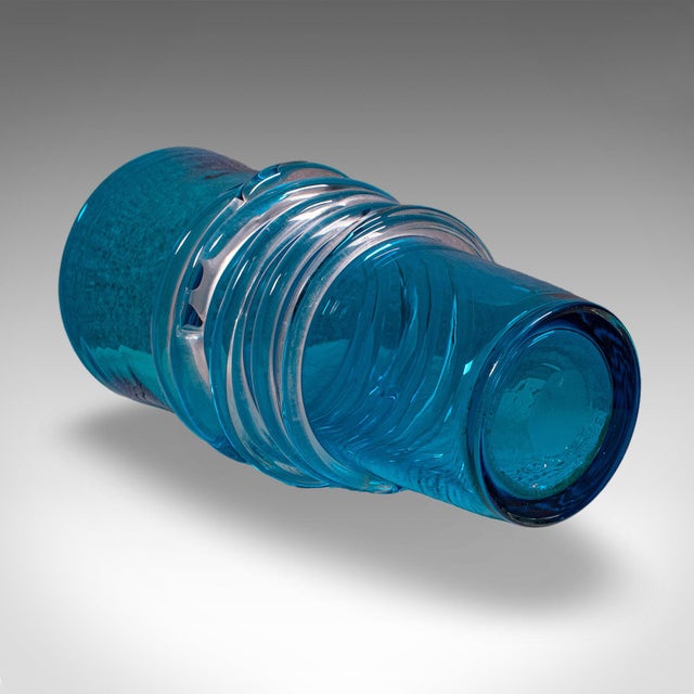 Glass Vintage Murano Display Vase, Italian, Art Glass, Flower Sleeve, Decorative Pot For Sale - Image 7 of 10