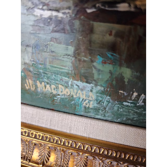 Vintage Impasto Painting by Mac Donald For Sale - Image 4 of 7