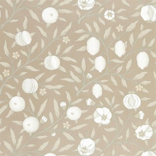 Morris & Co Pure Fruit Wallpaper in Gilver For Sale