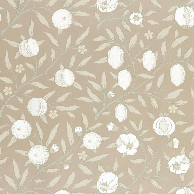 Morris & Co Pure Fruit Wallpaper in Gilver For Sale
