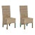 Harold 19''H Rattan Side Chair in Natural Unfinished - a Pair For Sale