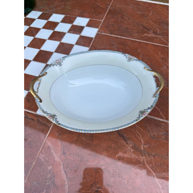 Ceramic 1970s Hand Painted Noritake Cortez Large Bowl For Sale - Image 7 of 9