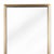 With its subtle natural brass frame and minimalist design, this rectangle mirror adds a finished touch to any room.