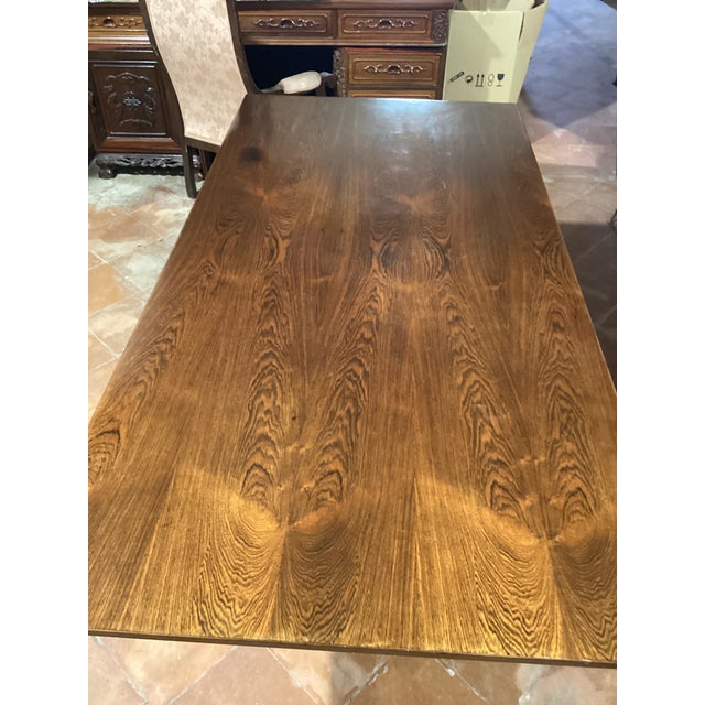 Brown Vintage Wooden Table by Gianfranco Frattini for Bernini, 1960s For Sale - Image 8 of 14